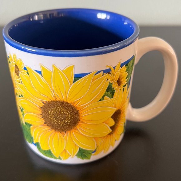 Vintage Potpourri Designs SUNNY DAYS Sunflower Mug ~ Artwork by Mimi Ruff 1996 - Picture 2 of 6